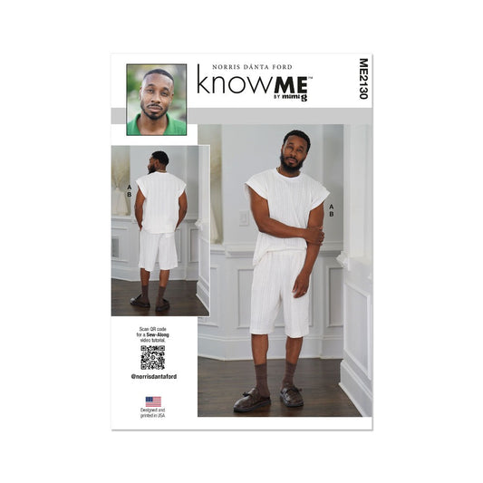 KNOW ME ME2130 Men's Knit Top and Shorts by Norris Dánta Ford