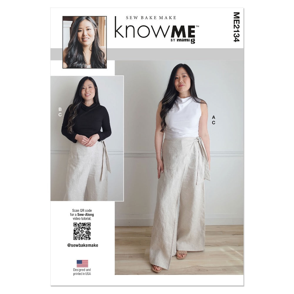 KNOW ME ME2134 Misses' Trouser and Knit Top with Sleeve Variations by Sew Bake Make