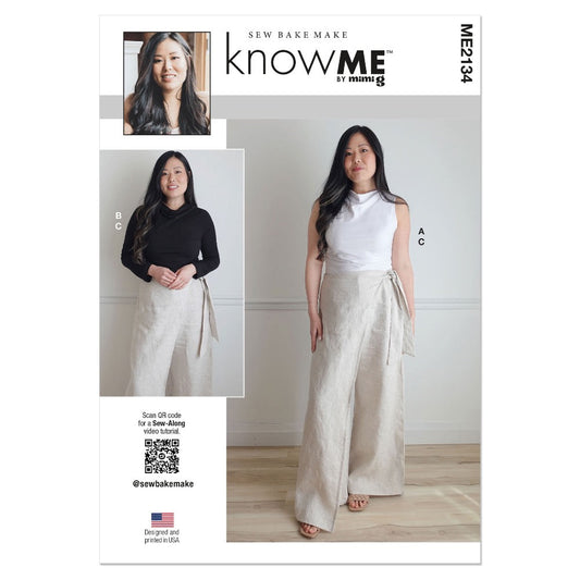 KNOW ME ME2134 Misses' Trouser and Knit Top with Sleeve Variations by Sew Bake Make