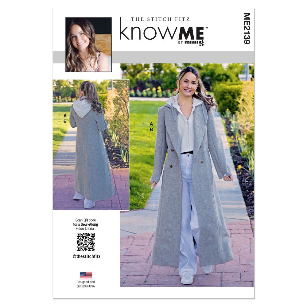 KNOW ME ME2139 Misses' Coat and Hoodie Insert by the Stitch Fitz