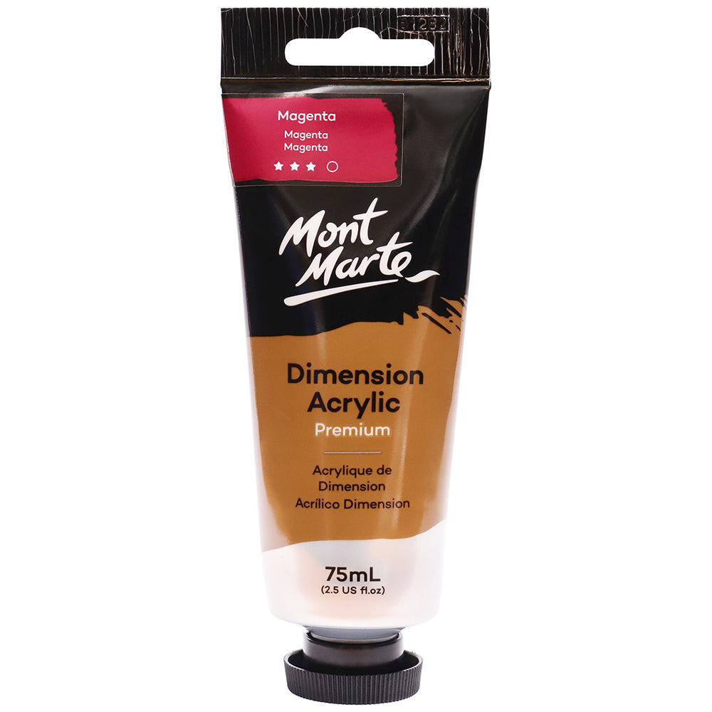 MONT MARTE Dimension Acrylic Paint - 75ml - Magenta