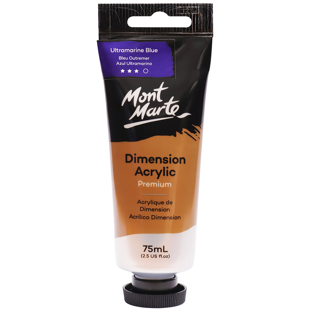 MONT MARTE Dimension Acrylic Paint - 75ml - Ultramarine Blue