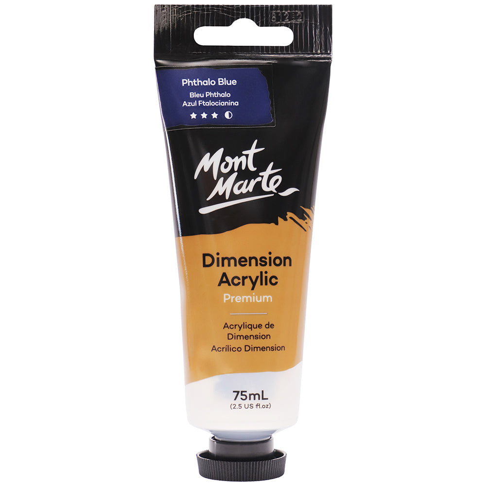 MONT MARTE Dimension Acrylic Paint - 75ml - Phthalo Blue