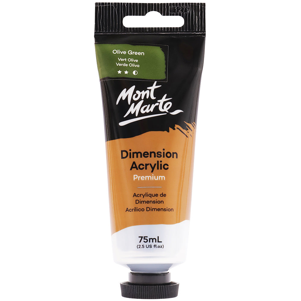 MONT MARTE Dimension Acrylic Paint - 75ml - Olive Green