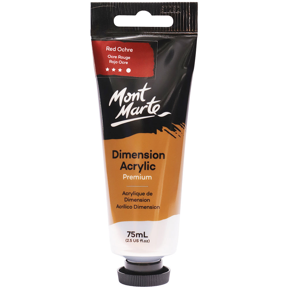 MONT MARTE Dimension Acrylic Paint - 75ml - Red Ochre