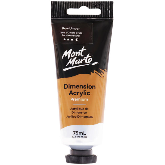 MONT MARTE Dimension Acrylic Paint - 75ml - Raw Umber