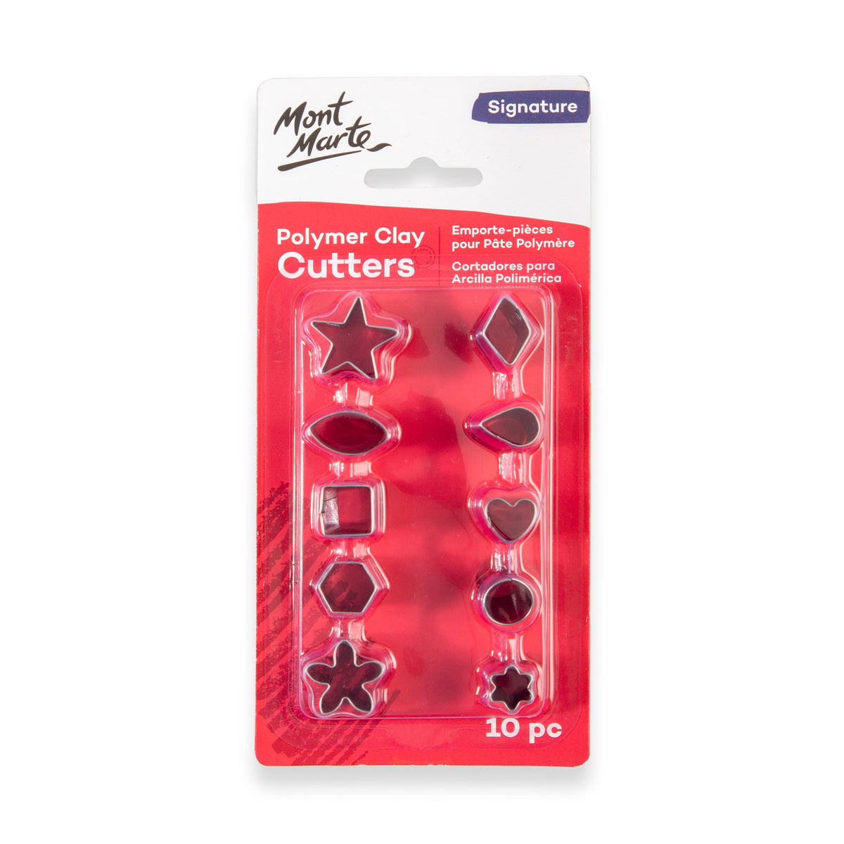 MONT MARTE Polymer Clay Cutters - 10 pcs