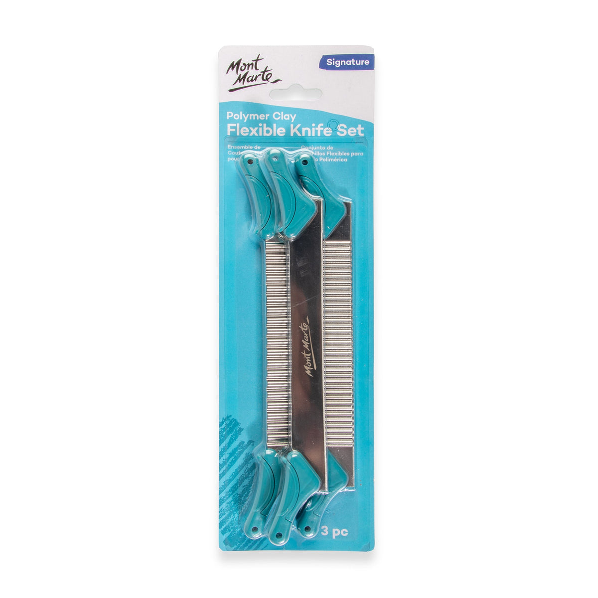 MONT MARTE Polymer Clay Flexible Knife Set - 3 pcs