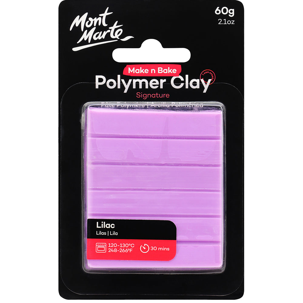 MONT MARTE Make n Bake Polymer Clay 60g (2.1oz) - Lilac 1 pc