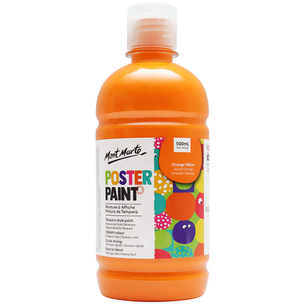 MONT MARTE Poster Paint - 500ml - Yellow Orange