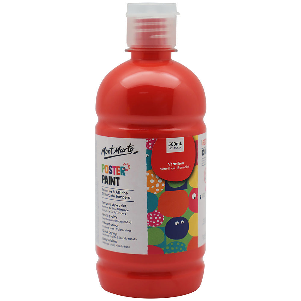 MONT MARTE Poster Paint - 500ml - Vermilion