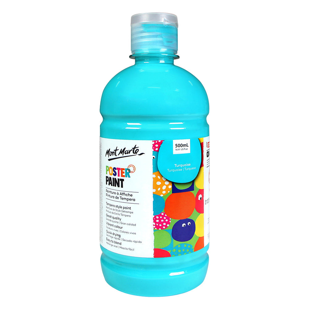 MONT MARTE Poster Paint - 500ml - Turquoise