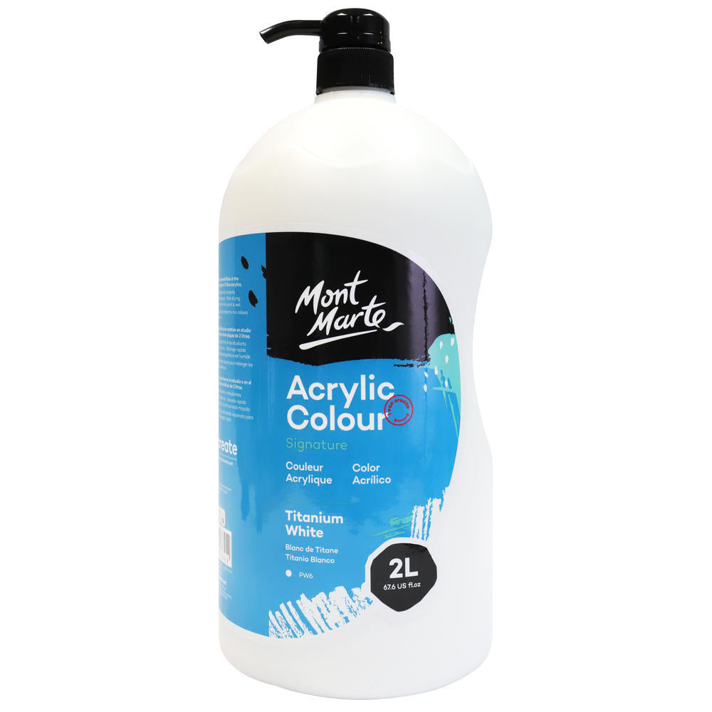 MONT MARTE Signature Acrylic Paint 2L - Ti White