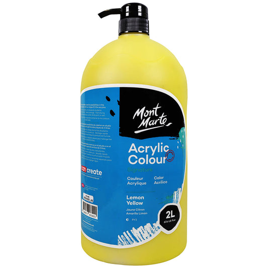 MONT MARTE Signature Acrylic Paint 2L - Lemon Yellow
