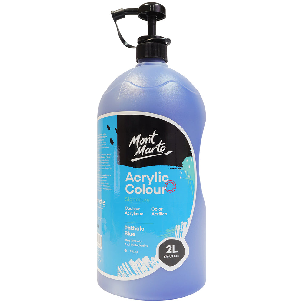 MONT MARTE Signature Acrylic Paint 2L - Phthalo Blue