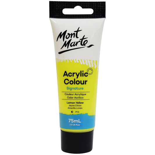 MONT MARTE Signature Acrylic Paint - 75ml - Lemon Yellow