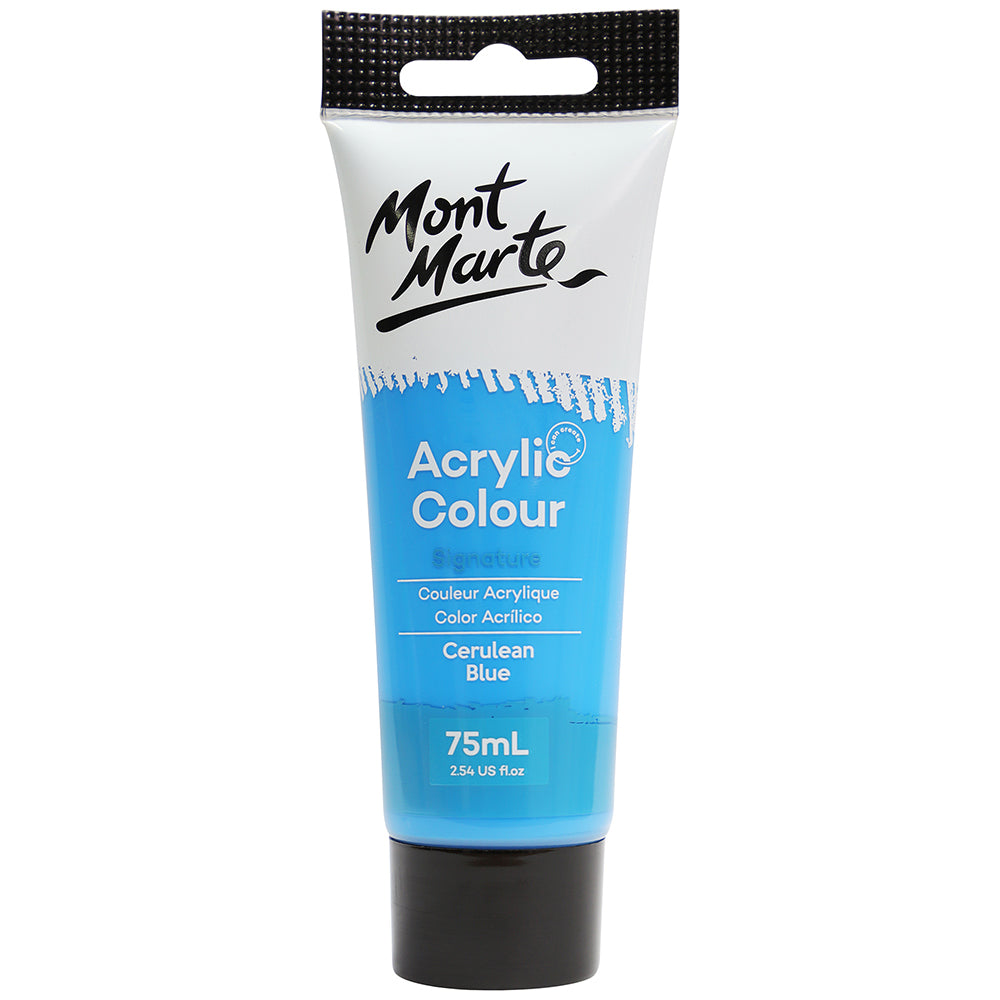 MONT MARTE Signature Acrylic Paint - 75ml - Cerulean Blue