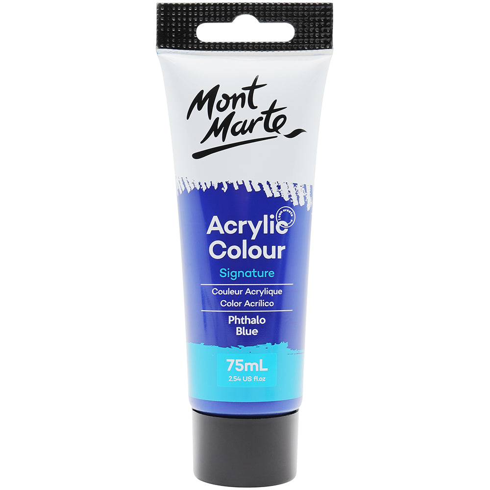 MONT MARTE Signature Acrylic Paint - 75ml - Phthalo Blue