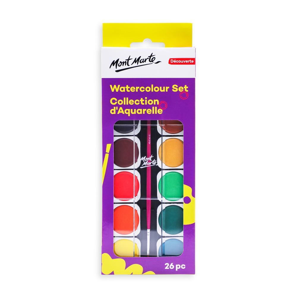 MONT MARTE Studio WatercolorPainting Set - 26pcs