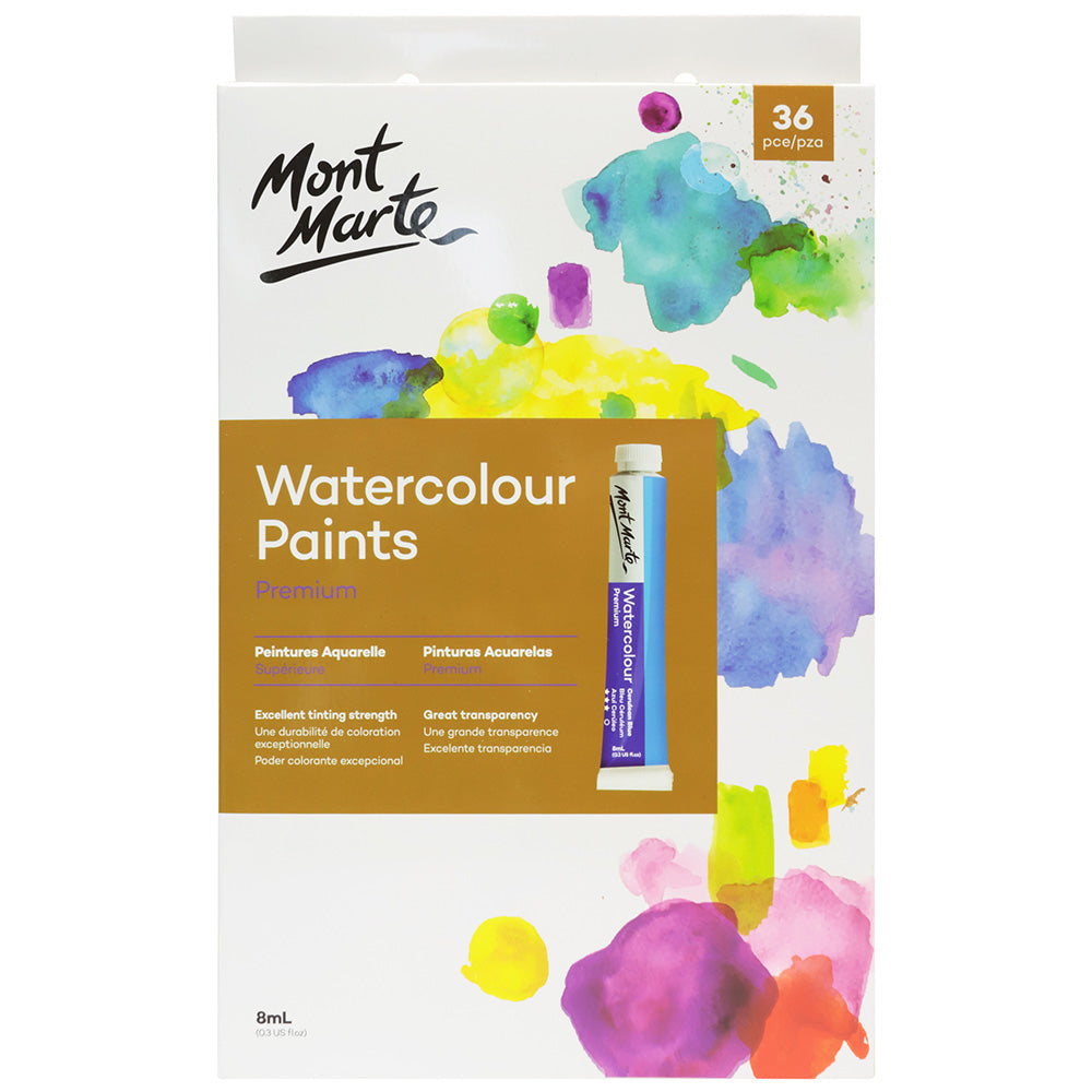MONT MARTE Watercolour Paint Set 8ml - 36pcs