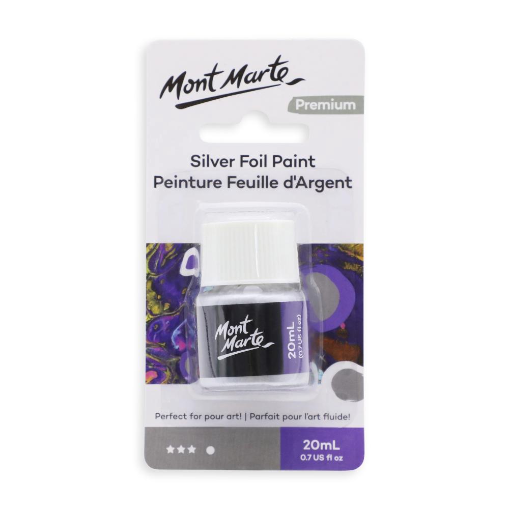 MONT MARTE Premium Foil Paint 20ml - Silver