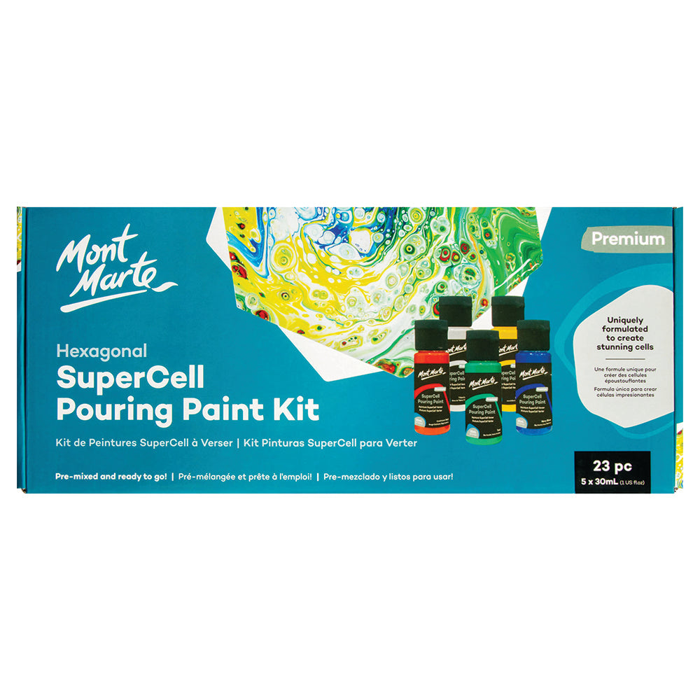 MONT MARTE SuperCell Pouring Paint Kit 23pc