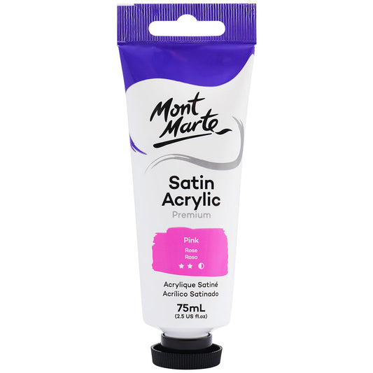 MONT MARTE Satin Acrylic Paint - 75ml - Pink