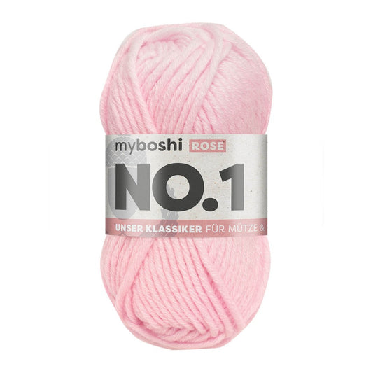 MYBOSHIYARNS No.1 Light Pink - 50 g (1.76 oz) - 55 m (60 yds) - Medium 4-Weight (Pink)