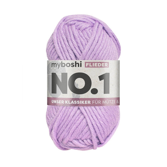 MYBOSHIYARNS No.1 Lilac - 50 g (1.76 oz) - 55 m (60 yds) - Medium 4-Weight (Purple)
