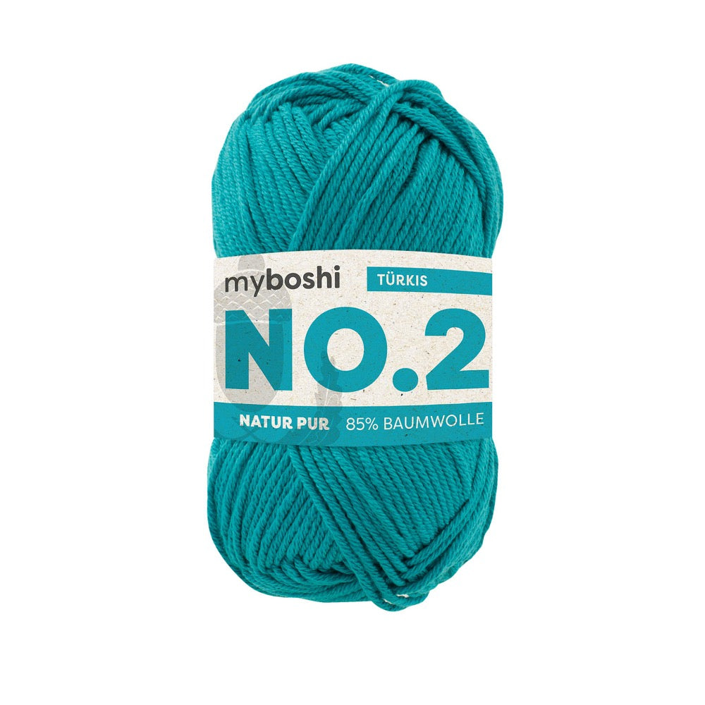 MYBOSHIYARNS No.2 Ultramarine - 50 g (1.76 oz) - 100 m (109 yds) - Light 3-Weight (Blue)