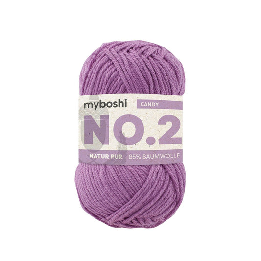 MYBOSHIYARNS No. 2 Candy - 50 g (1.76 oz) - 100 m (109 yds) - Light 3-Weight (Pink)