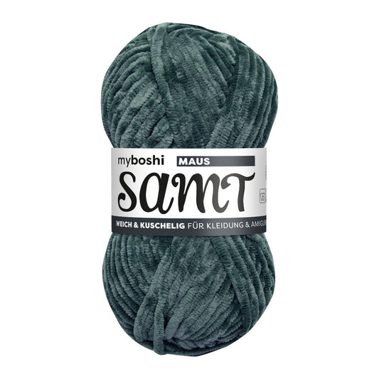 MYBOSHIYARNS Samt-Octopus - 100 g (3.53 oz) - 100 m (109 yds) - Bulky 5-Weight (Purple)