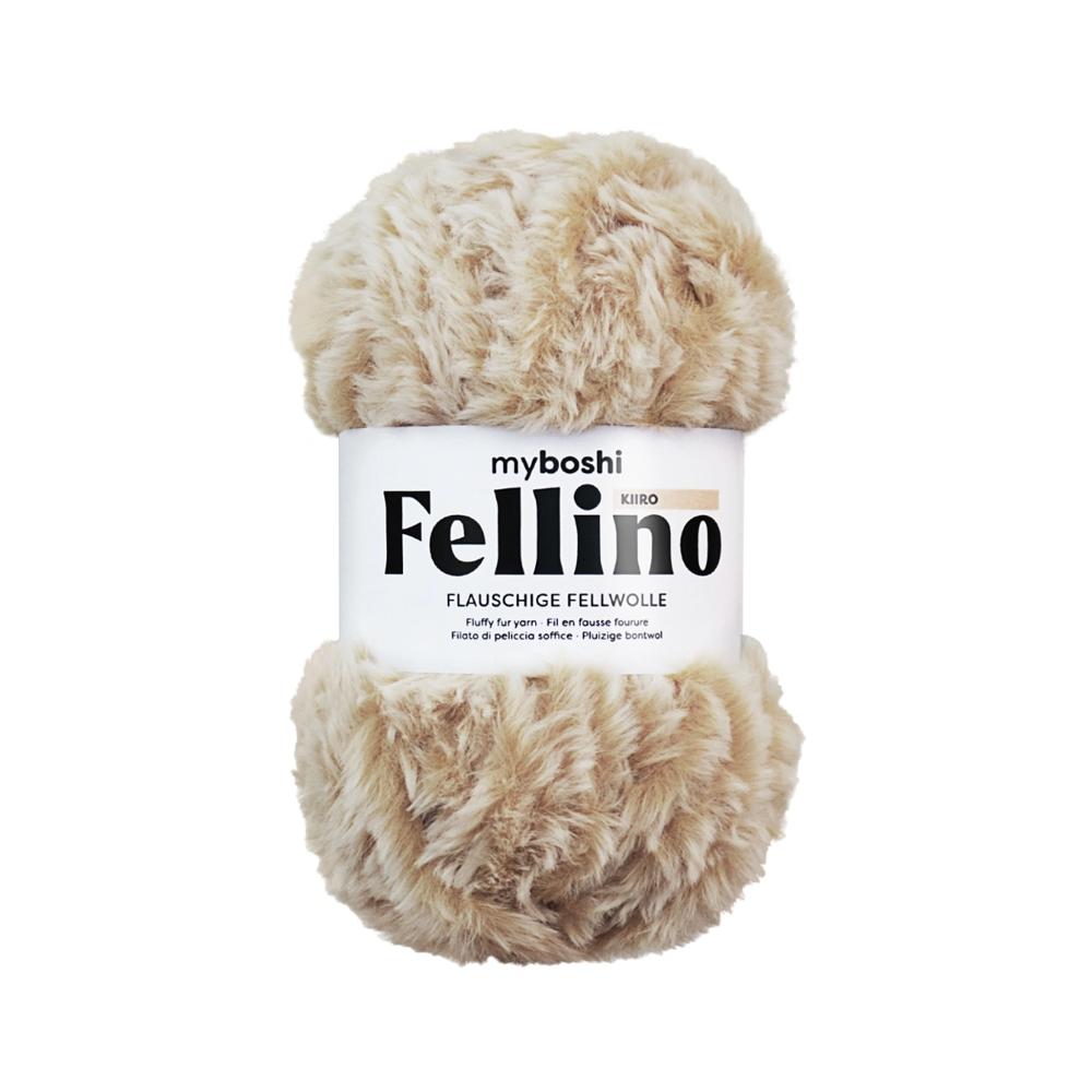 MYBOSHIYARNS Fellino Kiiro - 100 g (3.53 oz) - 65 m (71 yds) - Super Bulky 6-Weight (Light Brown)