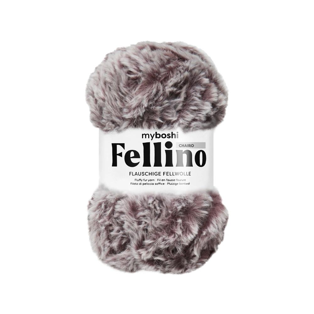 MYBOSHIYARNS Fellino Chairo - 100 g (3.53 oz) - 65 m (71 yds) - Super Bulky 6-Weight (Brown)