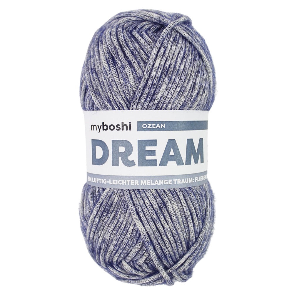 MYBOSHIYARNS Dream Ocean - 50 g (1.76 oz) - 95 m (104 yds) - Medium 4-Weight (Blue)