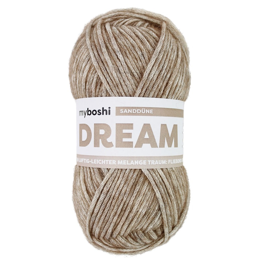 MYBOSHIYARNS Dream Sand Dune - 50 g (1.76 oz) - 95 m (104 yds) - Medium 4-Weight (Neutral)
