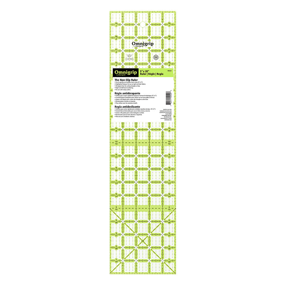 OMNIGRIP Ruler - 5" x 20" (12.7 x 50.8cm)
