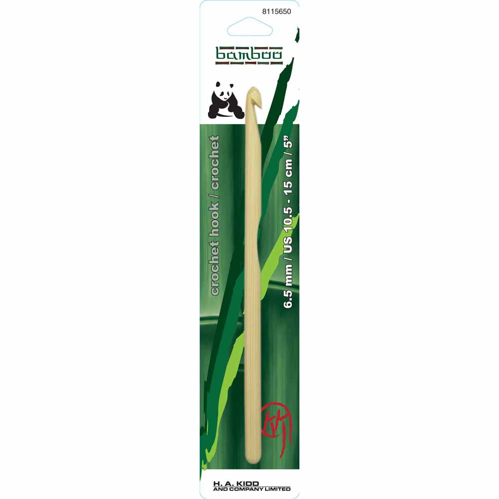 PANDA Bamboo Crochet Hook 15 cm (6 in), 6.50 mm (US 10.5)