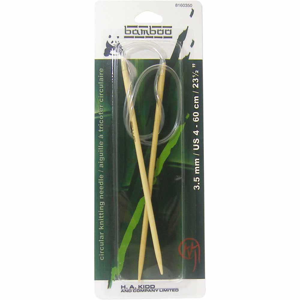 PANDA Circular Knitting Needles 60cm (24") Bamboo - 3.5mm/US 4