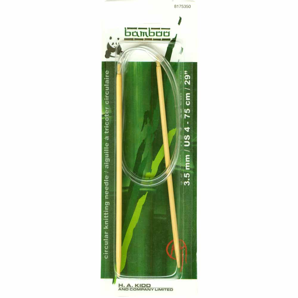 PANDA Circular Knitting Needles 75cm (30") Bamboo - 3.5mm/US 4