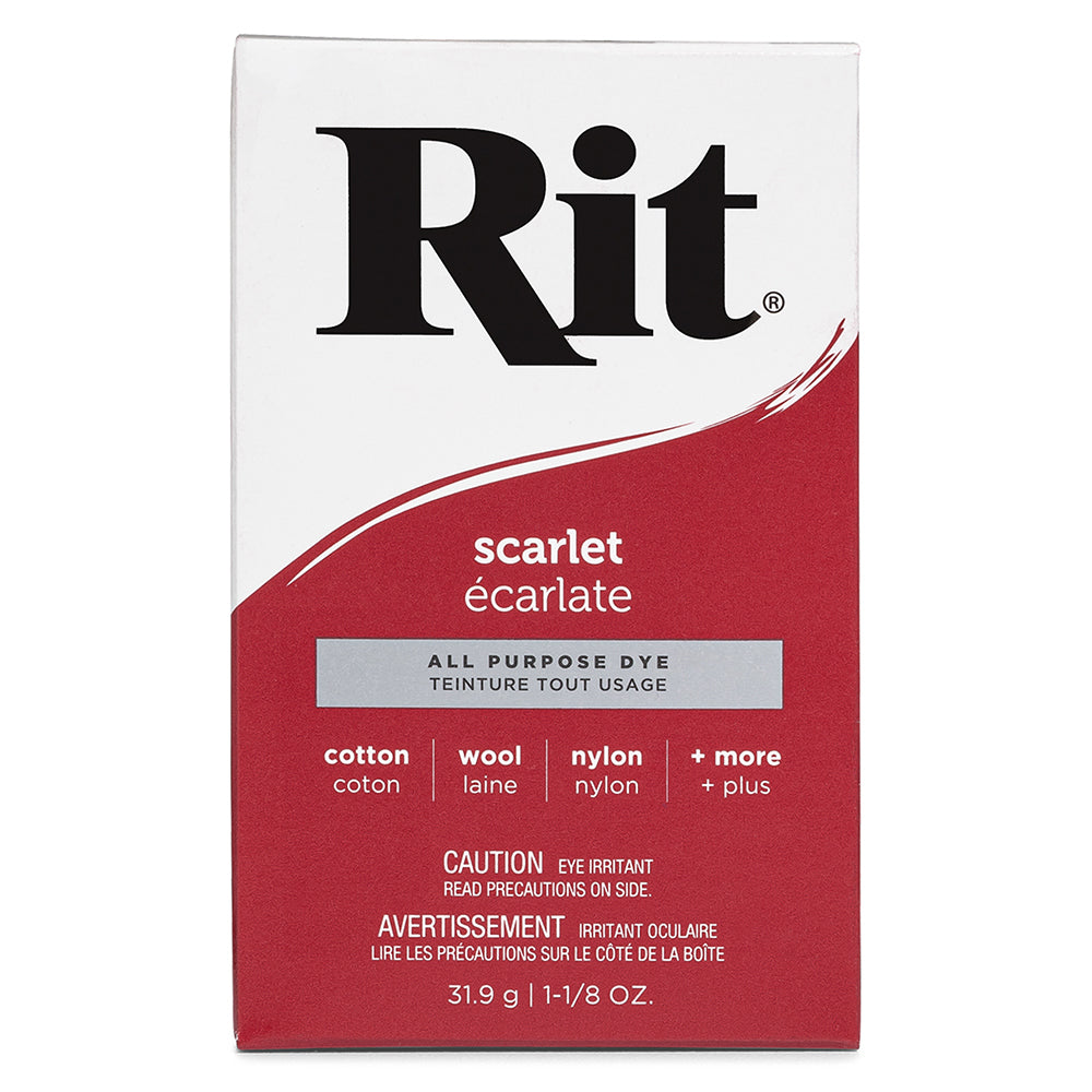 RIT All Purpose Powder Dye - Scarlet - 31.9g (1⅛ oz)