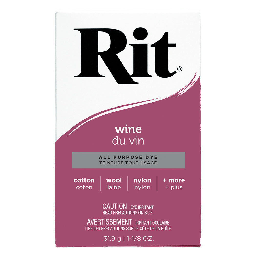 RIT All Purpose Powder Dye - Wine - 31.9g (1⅛ oz)