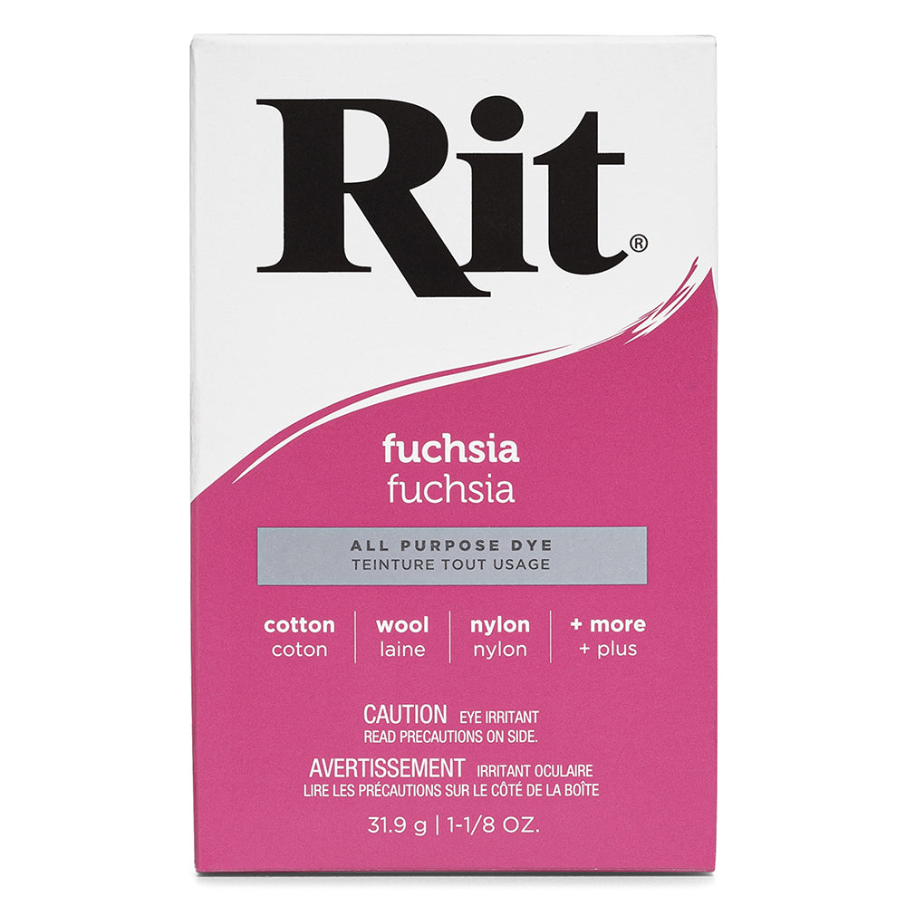RIT All Purpose Powder Dye - Fuchsia - 31.9g (1⅛ oz)