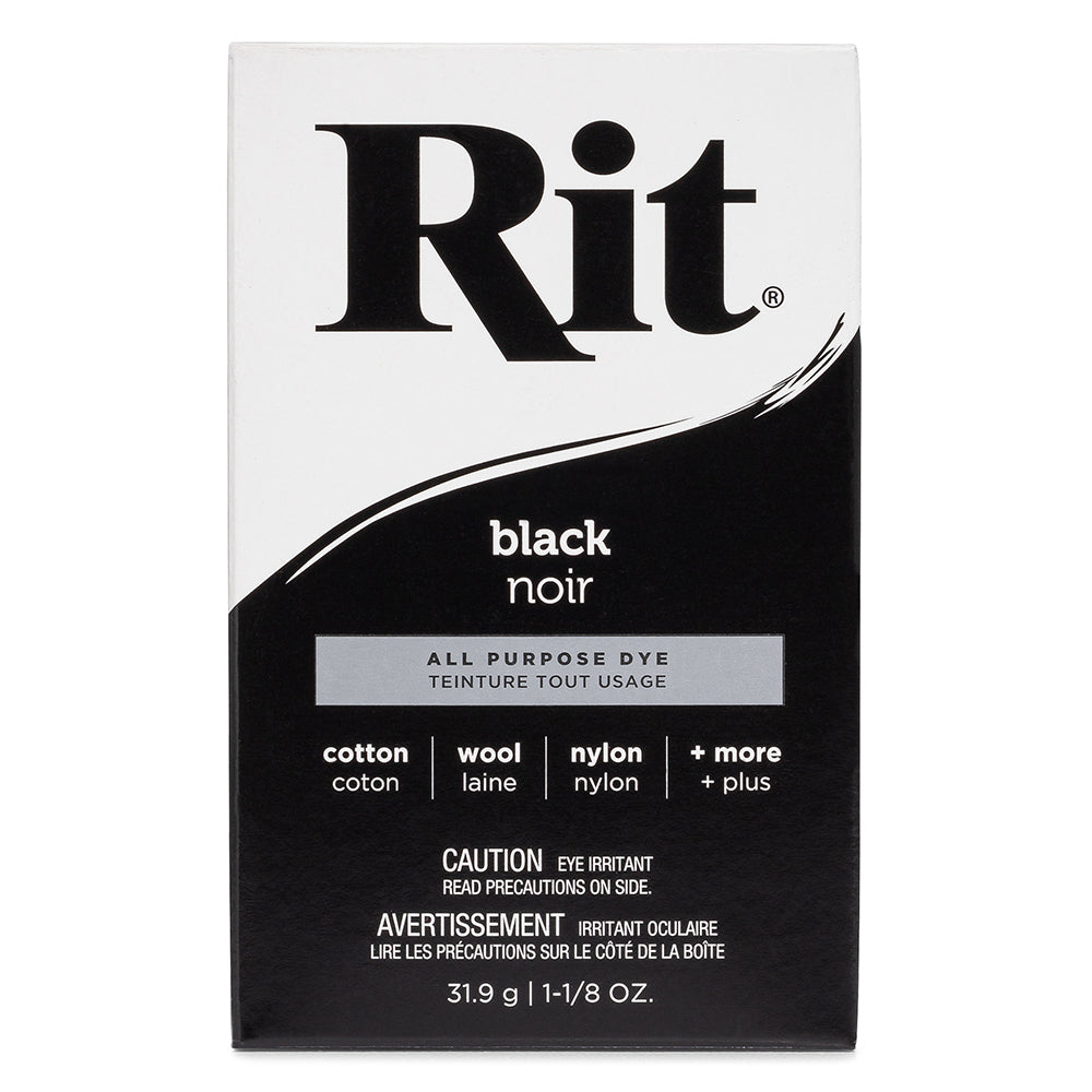 RIT All Purpose Powder Dye - Black - 31.9g (1⅛ oz)