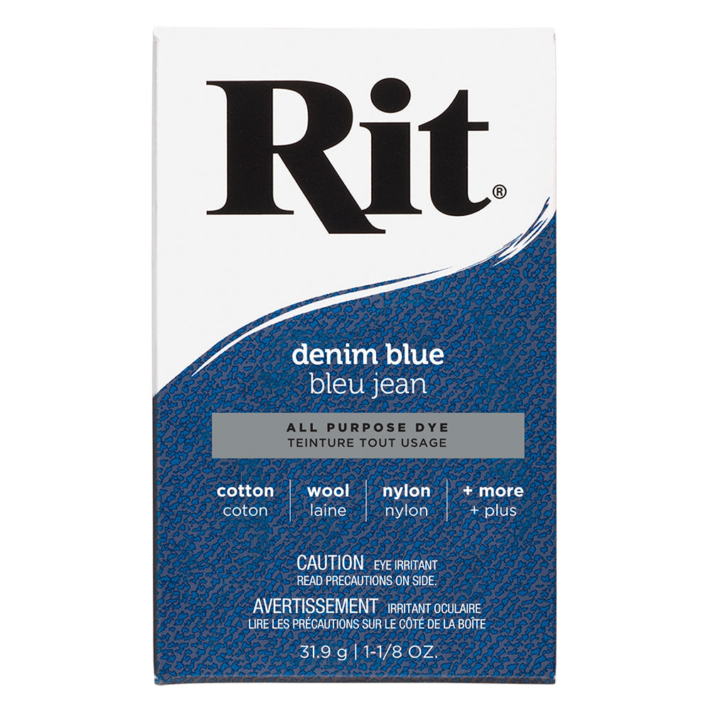 RIT All Purpose Powder Dye - Denim Blue - 31.9g (1⅛ oz)