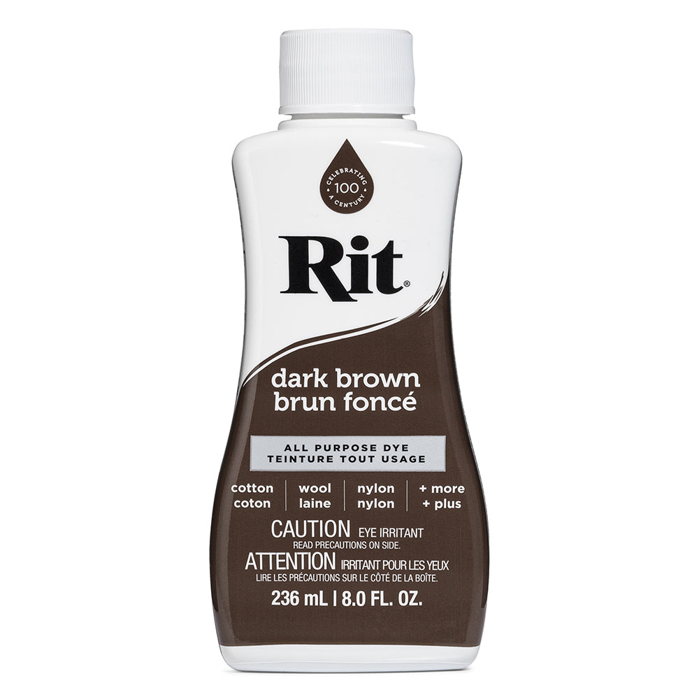 RIT All Purpose Liquid Dye - Dark Brown - 236 ml (8 oz)