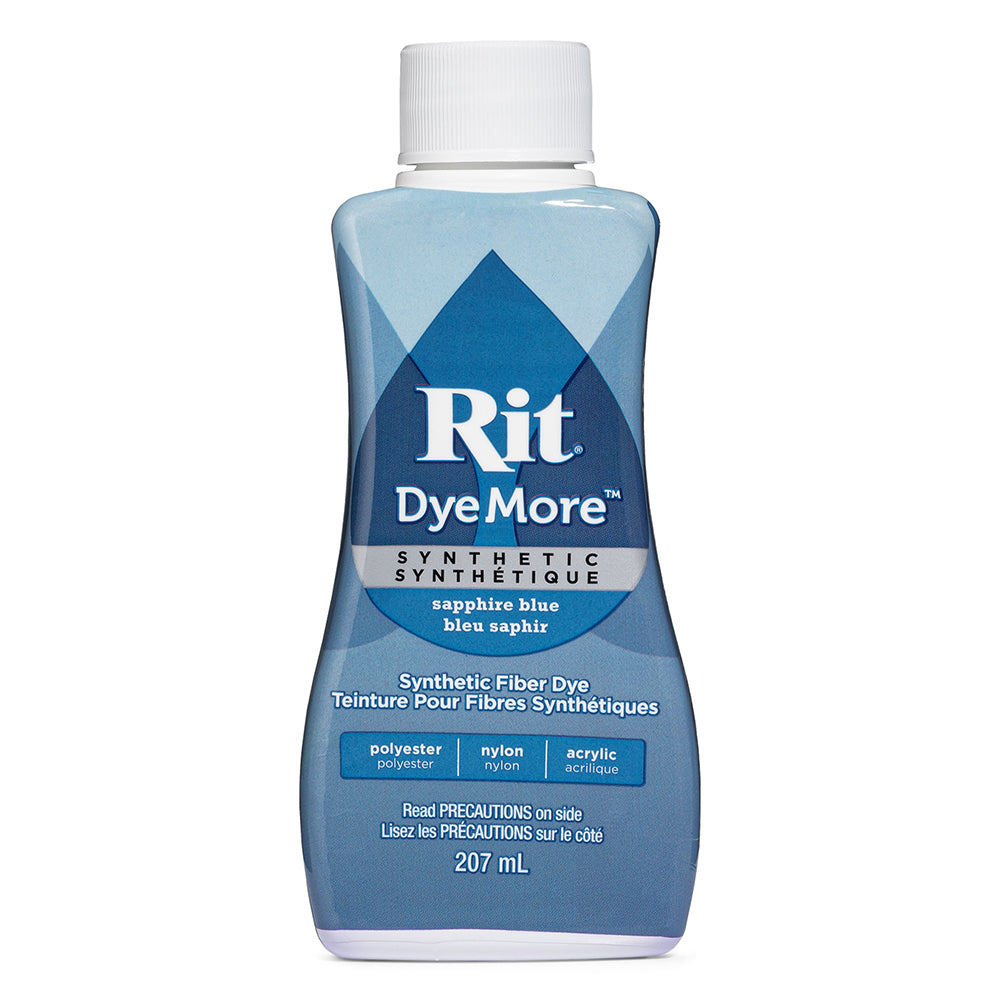 RIT DyeMore Liquid Dye for Synthetic Fibers - Sapphire Blue - 207 ml (7 oz)