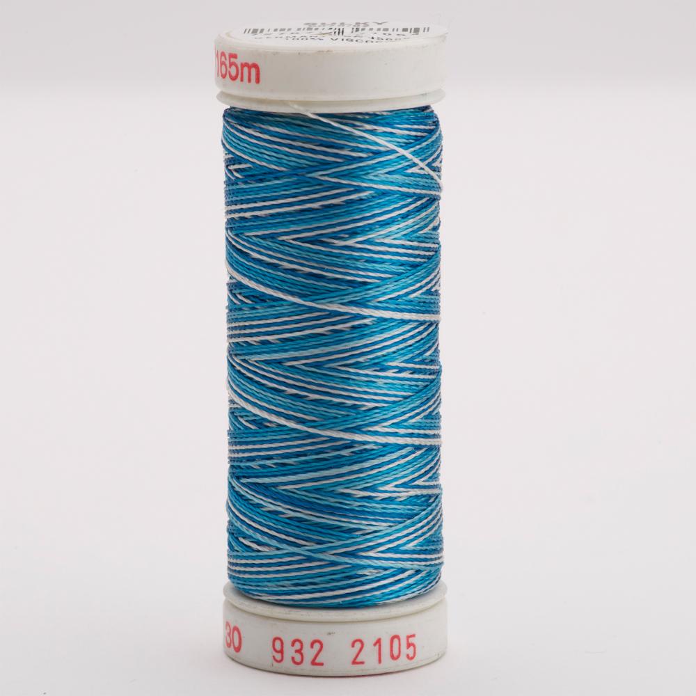 SULKY Rayon Variables 30wt Thread 165m - Teal Blues