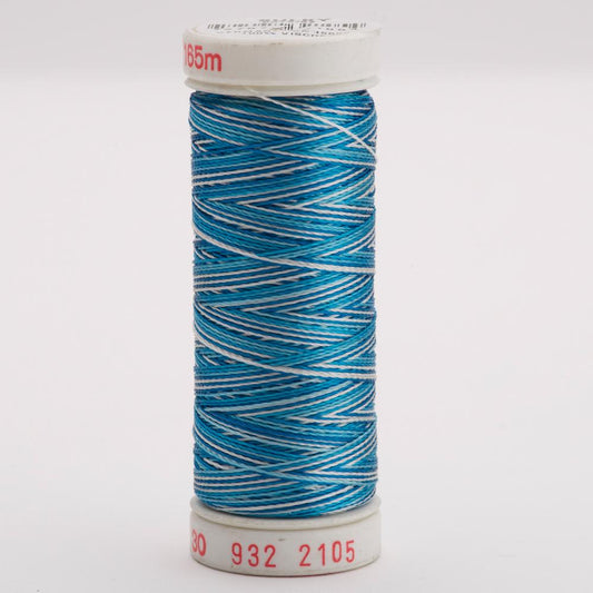SULKY Rayon Variables 30wt Thread 165m - Teal Blues