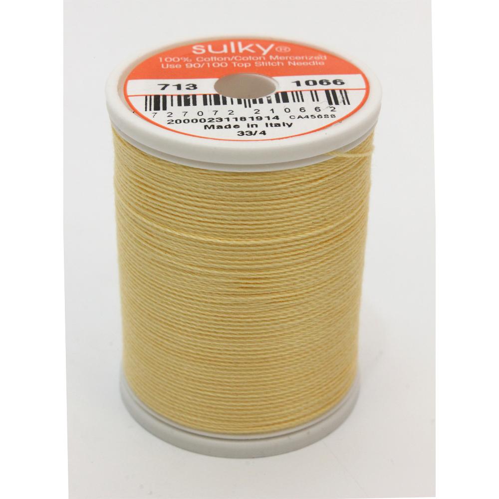 SULKY Cotton Solid Colour 12wt Thread 302m - Primrose